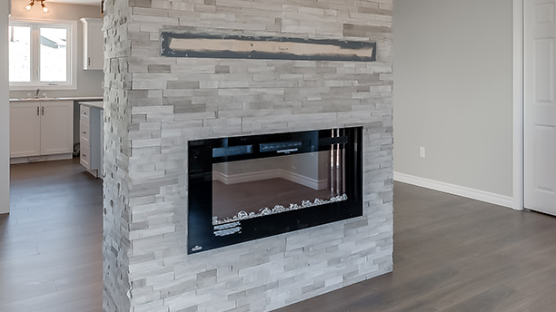 Dual Sided Fireplace