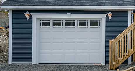 Windows in Garage Door with Prairie Grills